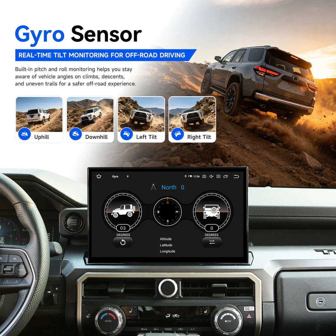 Dasaita For 2024 2025 2026 Toyota Tacoma & 4Runner Head Unit Upgrade |14'' 2K QLED, Android 13, Wireless CarPlay & Android Auto, Plug & Play