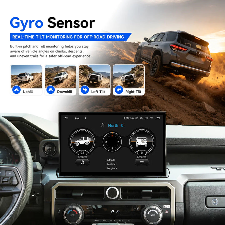 Dasaita For 2024 2025 2026 Toyota Tacoma & 4Runner Head Unit Upgrade |14'' 2K QLED, Android 13, Wireless CarPlay & Android Auto, Plug & Play