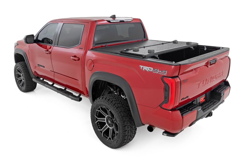 Rough Country Hard Low Profile Bed Cover 5'7" Bed Cargo Mgmt for Tundra (2022+)