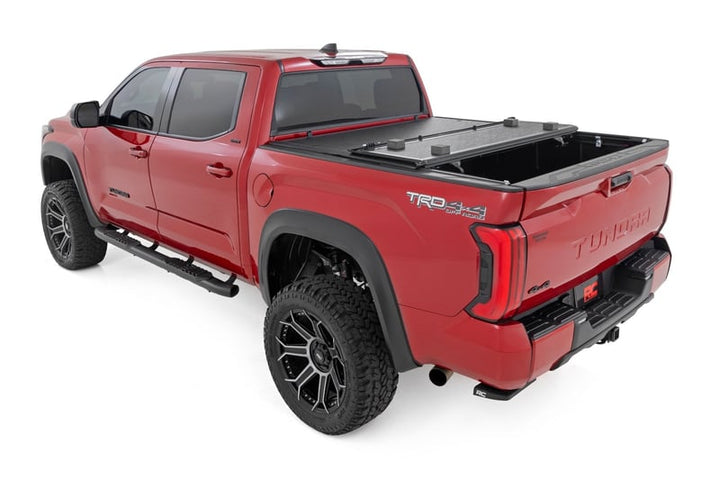 Rough Country Hard Low Profile Bed Cover 5'7" Bed Cargo Mgmt for Tundra (2022+)