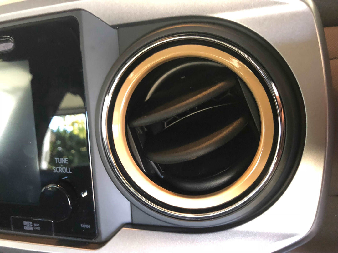 TVD Vinyl Decals Premium Cast Vinyl Decals Inner AC Vent Rings x4 for Tacoma (2016-2023)