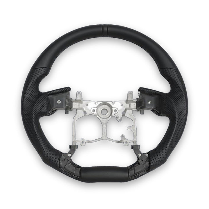 Yota Wolf Perforated Leather Flat-Bottom Steering Wheel for Tacoma (2012-2023), 4Runner (2010-2024) & Tundra (2014-2021)