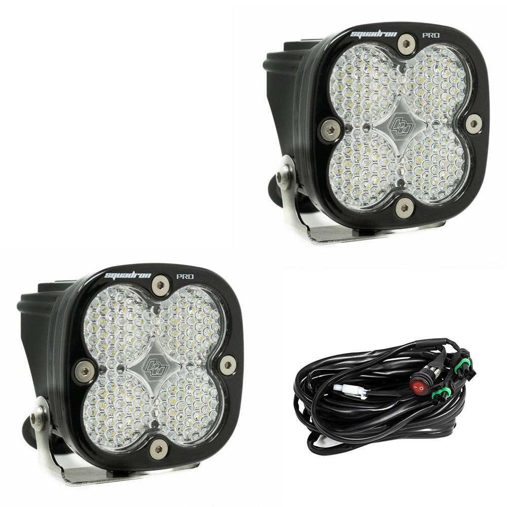 Baja Designs Squadron Pro Black LED Auxiliary Light Pod Pair - UNIVERSAL