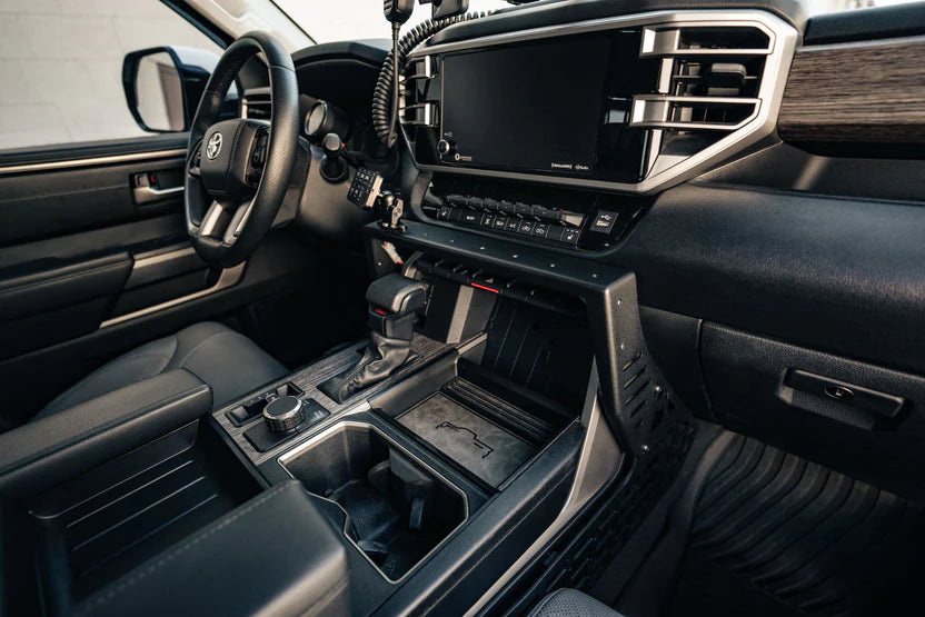 Rago Fabrication Center Console Molle Panels & Device Bridge For Tundra 2022-2026 & Sequoia 2023-2026