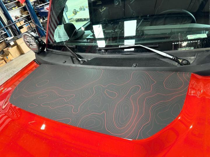 Topographic Map Premium Print Vinyl Rolls (3' or 6') - Matte Finish