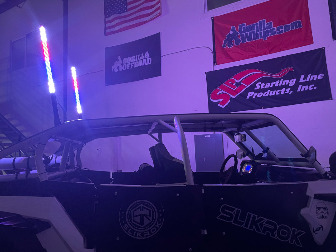 2' LED Whip Elite HD Pair Magnetic Mount