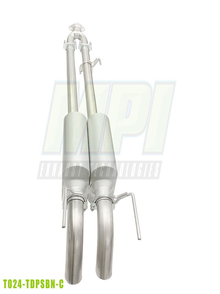 Toyota Tacoma, 2005-2023, V6 - MPI Bullnoze Exhaust Series