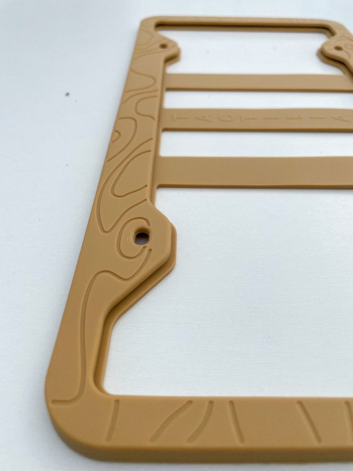 Tactilian SILICONE TOPOGRAPHY LICENSE PLATE FRAME - ANTI-RATTLE, ANTI-SCRATCH