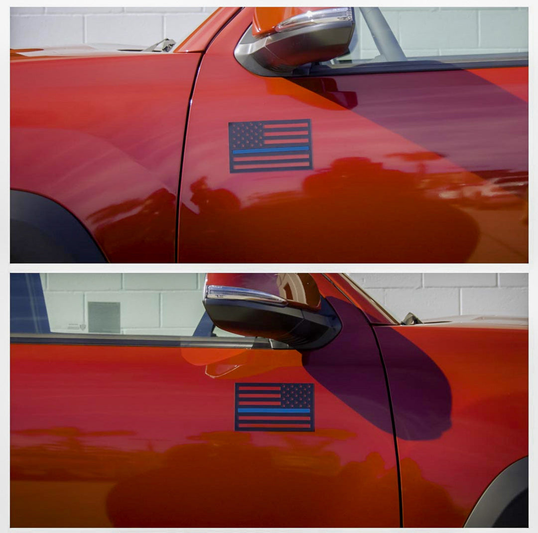 Tactilian American Flag Vehicle Magnets - Black (Best-Seller)