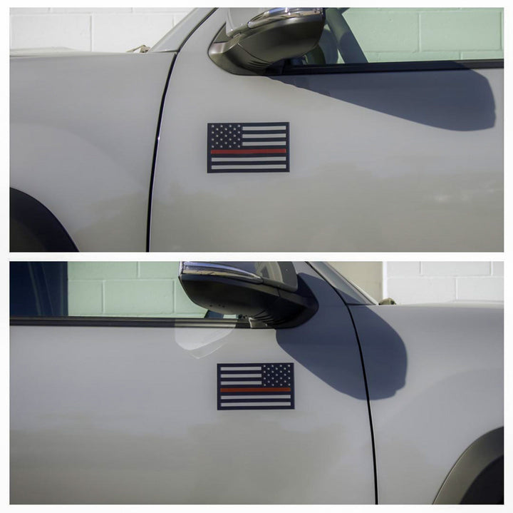 Tactilian American Flag Vehicle Magnets - Black (Best-Seller)
