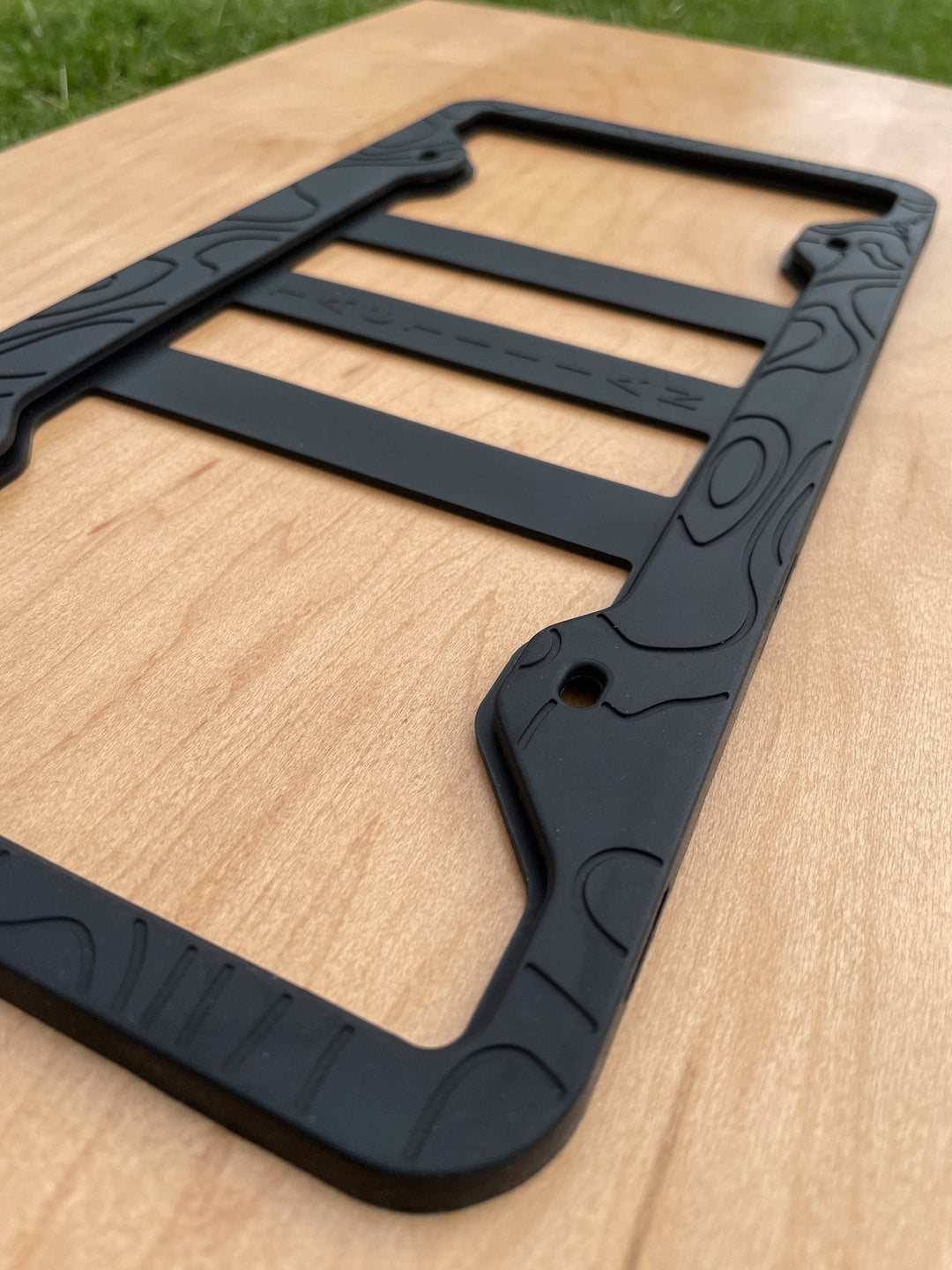 Tactilian SILICONE TOPOGRAPHY LICENSE PLATE FRAME - ANTI-RATTLE, ANTI-SCRATCH