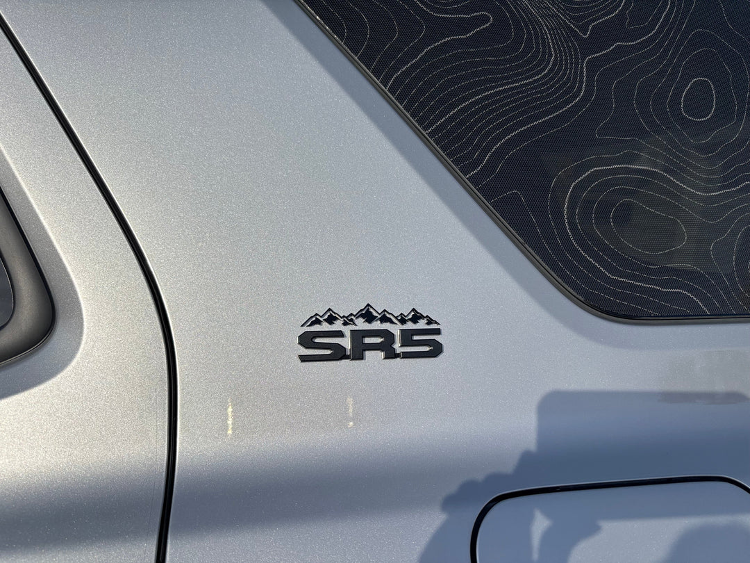 Topographic Rear Window Map Overlays V3 (Perforated) - 2025+ 4Runner
