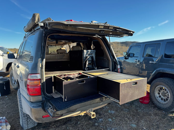 Land Cruiser 100 | Dual Drawer Storage System & Bed Platform | 1998–2007 Toyota