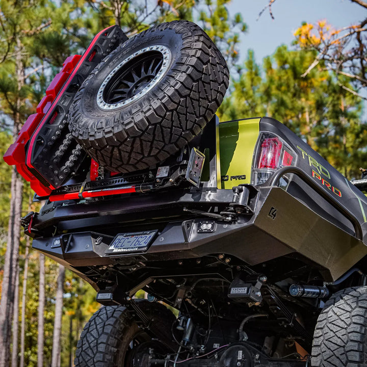 C4 Fabrication Overland Series High Clearance Rear Bumper for Tacoma (2016-2023)