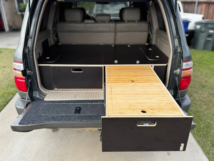 Land Cruiser 100 | Dual Drawer Storage System & Bed Platform | 1998–2007 Toyota