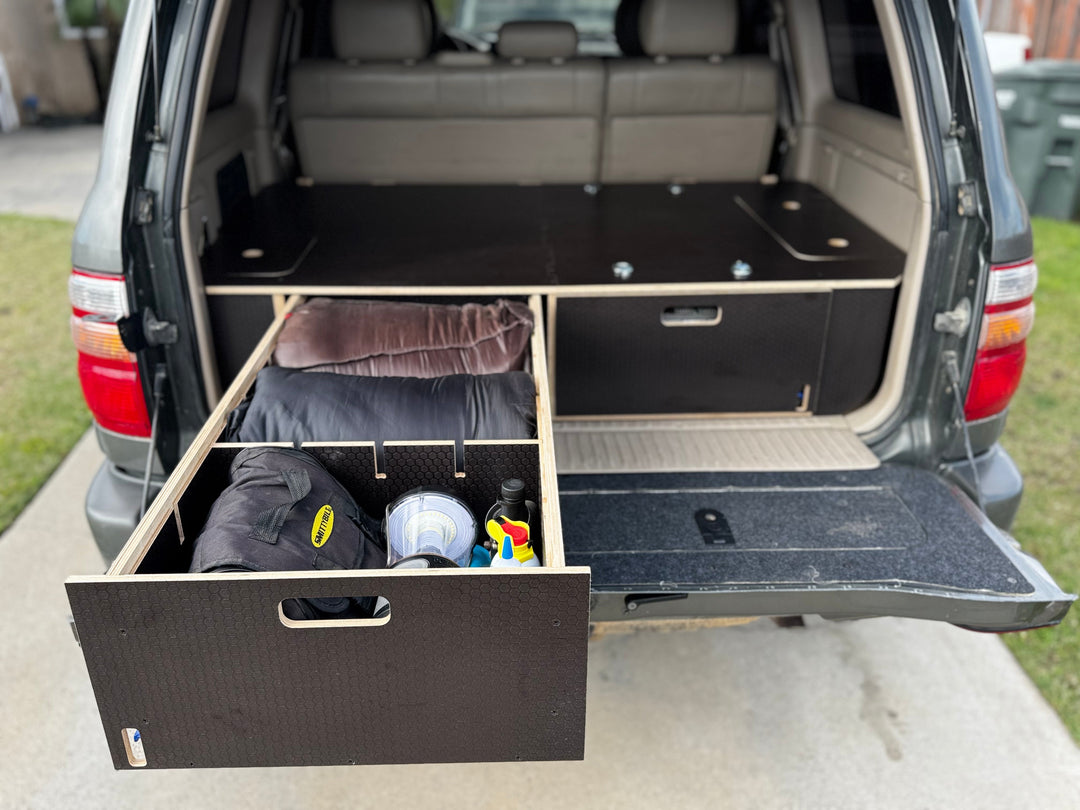 Land Cruiser 100 | Dual Drawer Storage System & Bed Platform | 1998–2007 Toyota