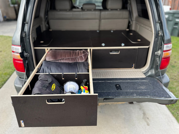 Land Cruiser 100 | Dual Drawer Storage System & Bed Platform | 1998–2007 Toyota