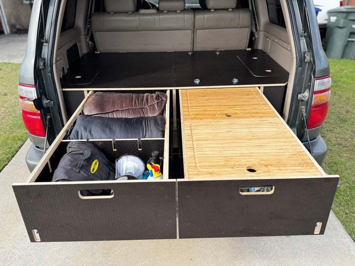 Land Cruiser 100 | Dual Drawer Storage System & Bed Platform | 1998–2007 Toyota