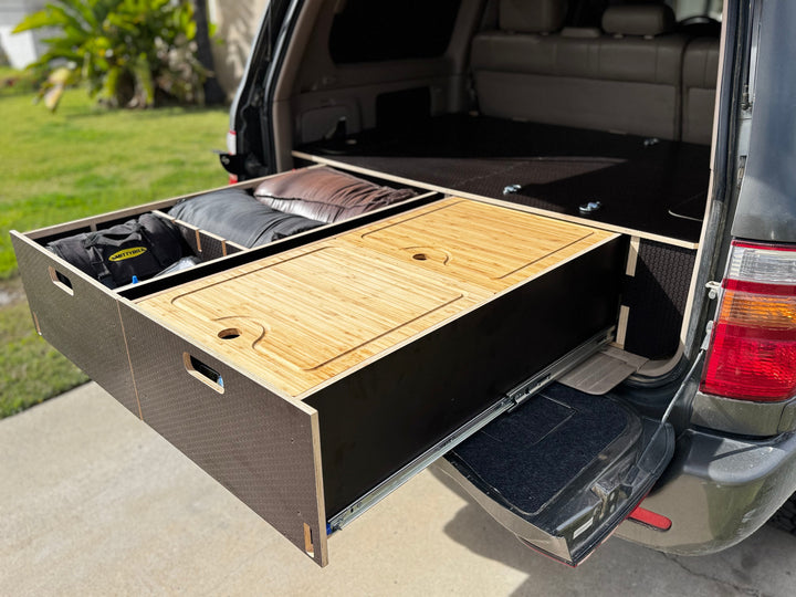 Land Cruiser 100 | Dual Drawer Storage System & Bed Platform | 1998–2007 Toyota