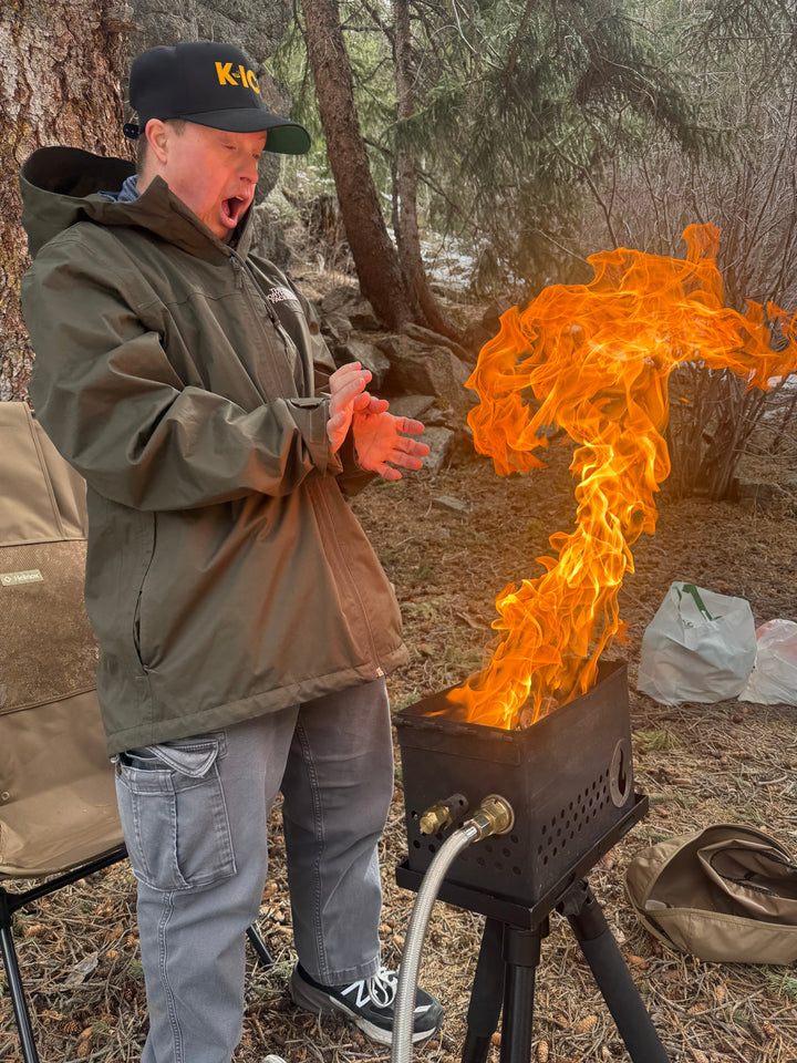 Daddy Long Legs: Cook and Campfire at Waist High!