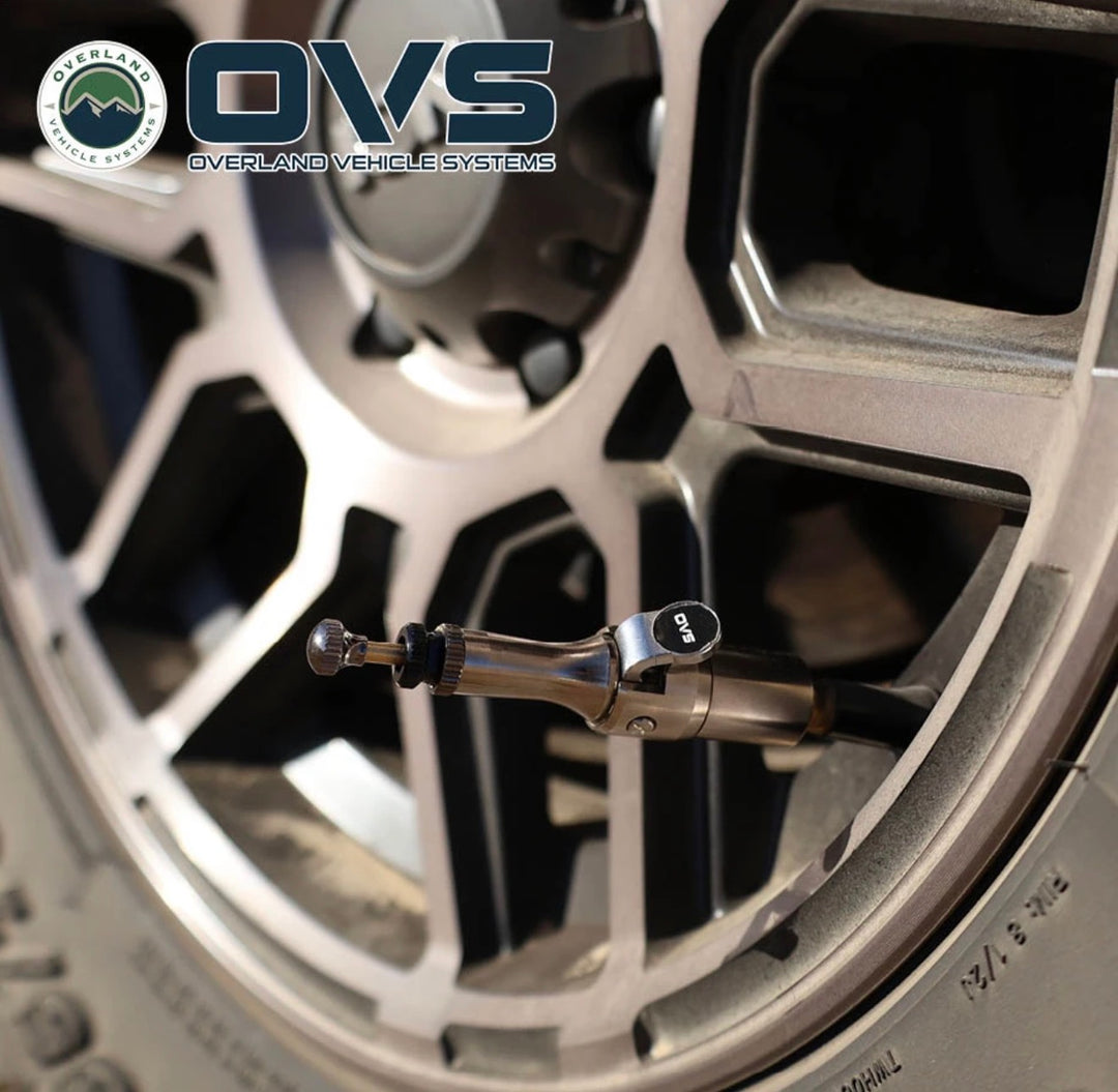 OVS Rapid Tire Deflators - 4 Piece Aluminum Adjustable Kit (5-30 PSI) With Storage Case