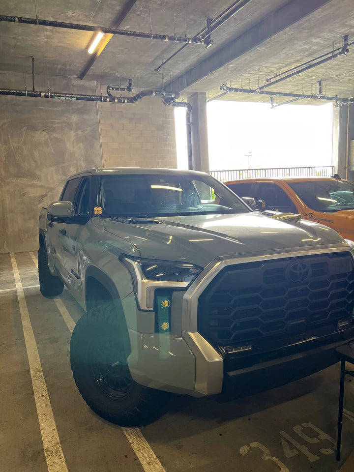Baja 686 Industries LLC Led vent cover (ASA Matte Black) Baja Designs S1 Double for Tundra (2022+)