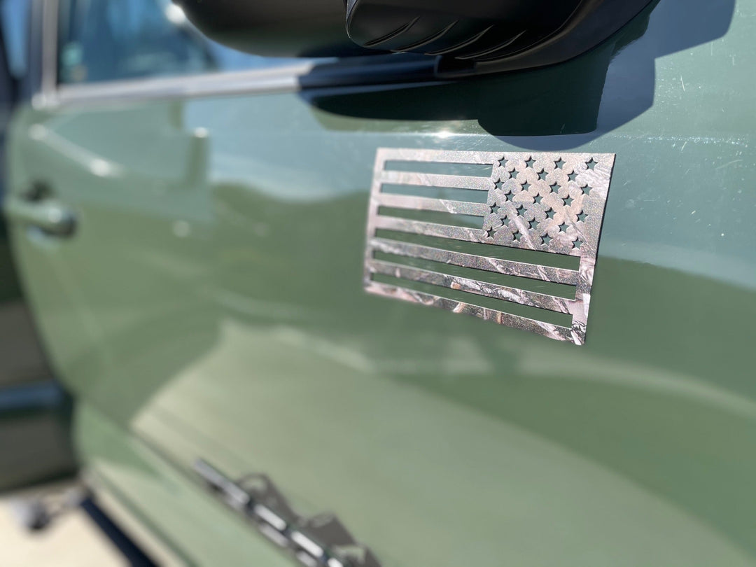 Tactilian Woodland Ghost Camo American Flag Magnets - Camouflage
