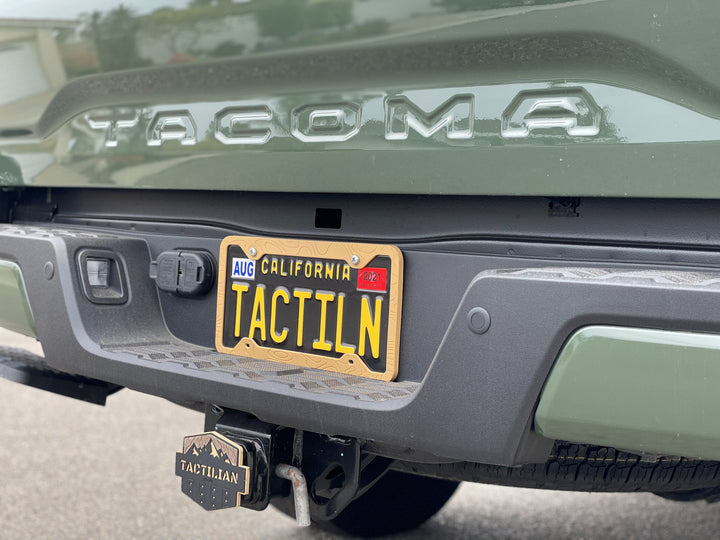 Tactilian SILICONE TOPOGRAPHY LICENSE PLATE FRAME - ANTI-RATTLE, ANTI-SCRATCH