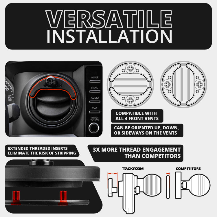 LINK™ Vent Mount Bracket | 2016-2023 Toyota Tacoma and 2014-2021 Toyota Tundra