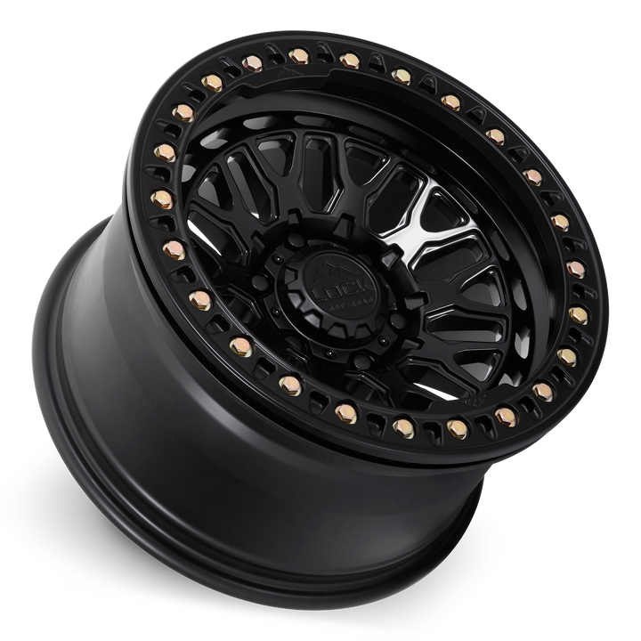Lock Off-Road Wheels INVADER- MATTE BLACK BEADLOCK