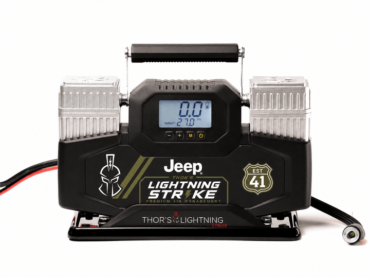Thor’s Lightning StrikePro™ 12V Portable Air Compressor | 10.6 CFM Automatic Inflation & Deflation
