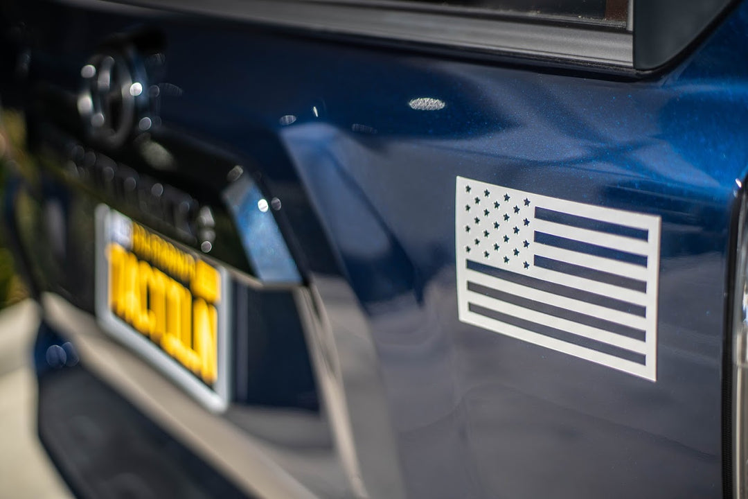 Tactilian American Flag Magnets - Metallic Grey