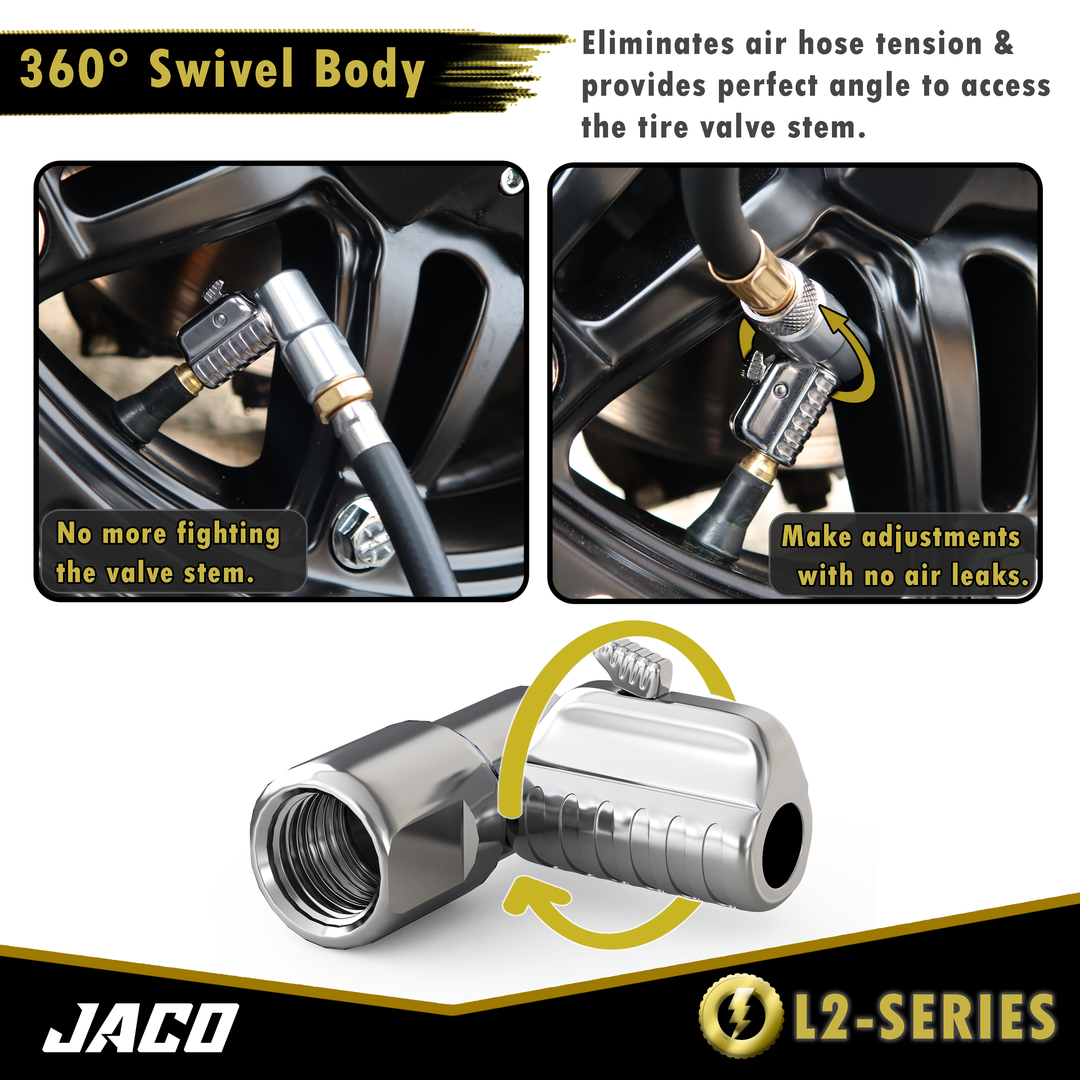 Lightning™ L2 Quick-Connect Tire Air Chuck - 1/4" F-NPT