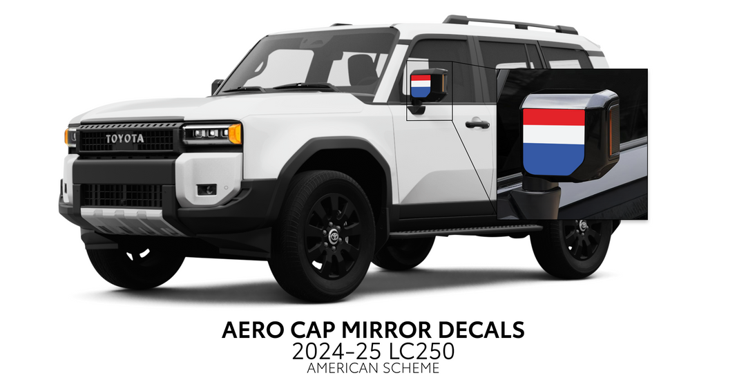 2024+ Land Cruiser 250 Aero Cap Mirror Decals