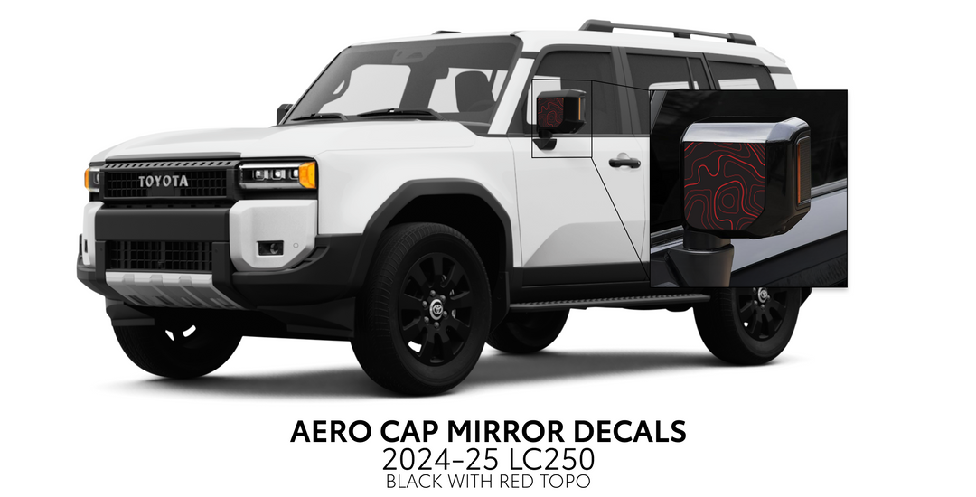 2024+ Land Cruiser 250 Aero Cap Mirror Decals