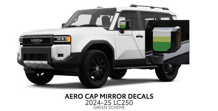 2024+ Land Cruiser 250 Aero Cap Mirror Decals