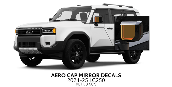 2024+ Land Cruiser 250 Aero Cap Mirror Decals