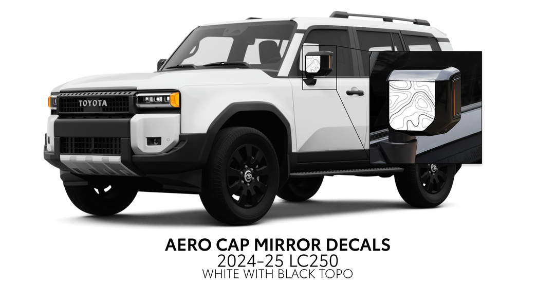 2024+ Land Cruiser 250 Aero Cap Mirror Decals