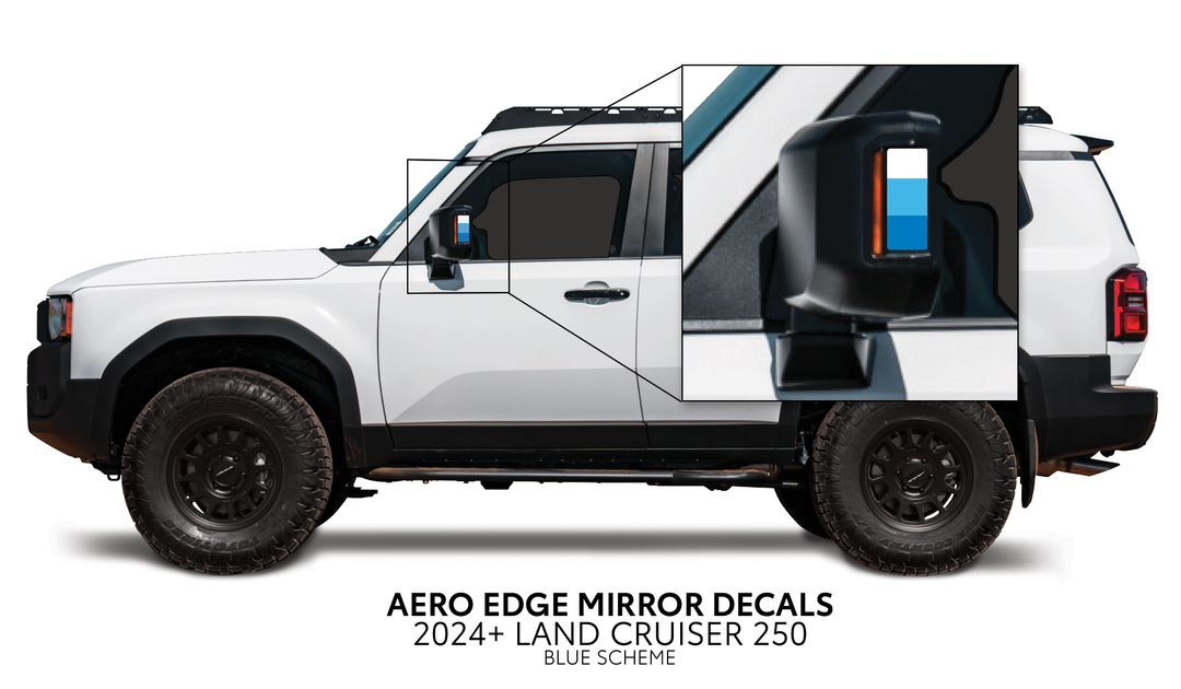 2024+ Land Cruiser 250 Aero Edge Mirror Decals