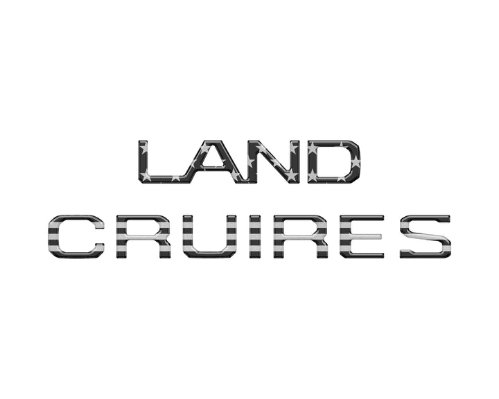Rear Liftgate Letter Overlays Fits 2024-2027 Toyota Land Cruiser