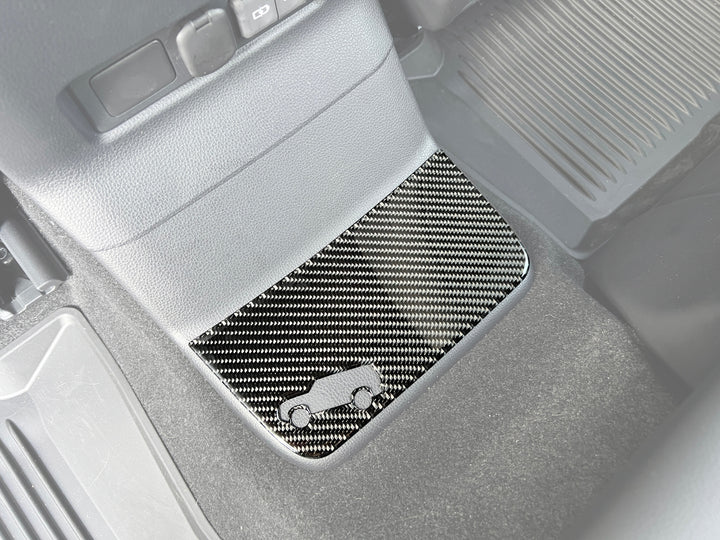 Rear Center Console Kick Plate Overlays Fits 2024-2027 Toyota Land Cruiser