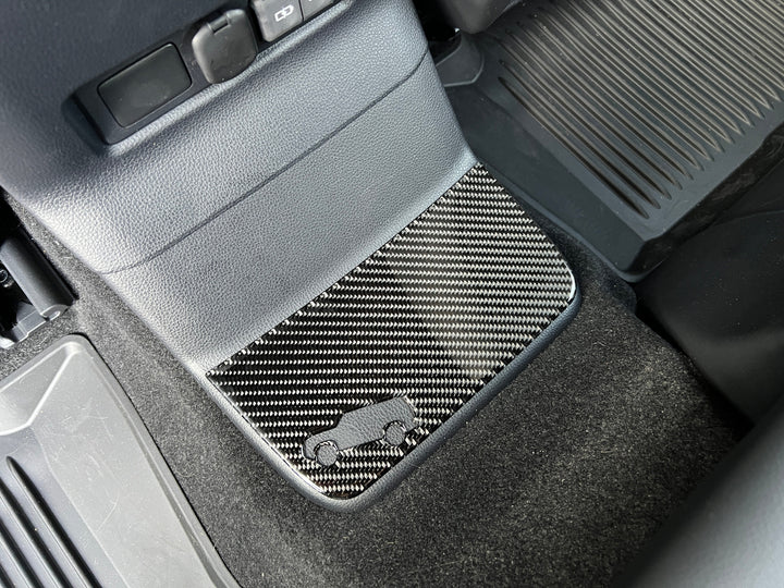 Rear Center Console Kick Plate Overlays Fits 2024-2027 Toyota Land Cruiser