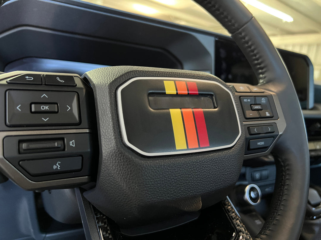 Center Steering Wheel Accent Trim Fits 2024-2026 Toyota Land Cruiser