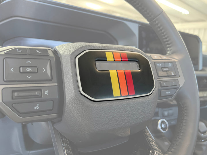 Center Steering Wheel Accent Trim Fits 2024-2026 Toyota Land Cruiser