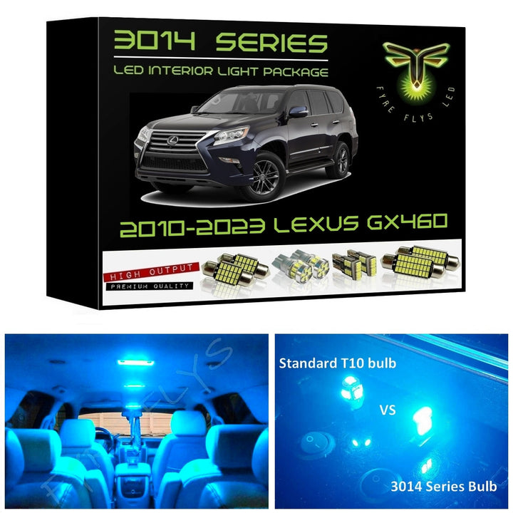 2010-2023 Lexus GX460 Super Bright LED interior light kit 3014 Series