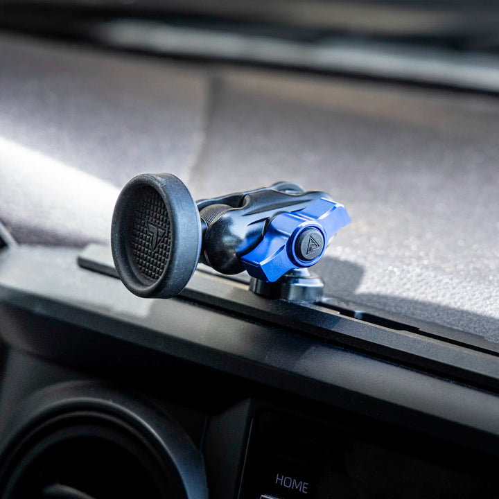 Tackform Slim Track Dash Bracket With 20LITE Phone & Midland Magnetic CB Radio Mic Mounts for Tacoma (2016-2023)