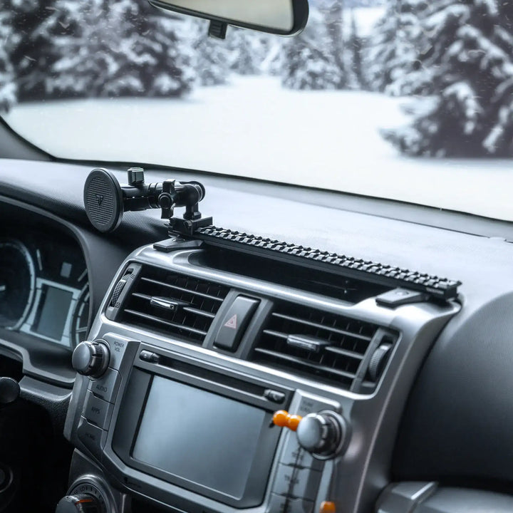 TRAXX™ - Slim Track Dash Bracket With 20LITE Phone & GoPro/Action Cam Mounts | 2010-2024 Toyota 4Runner