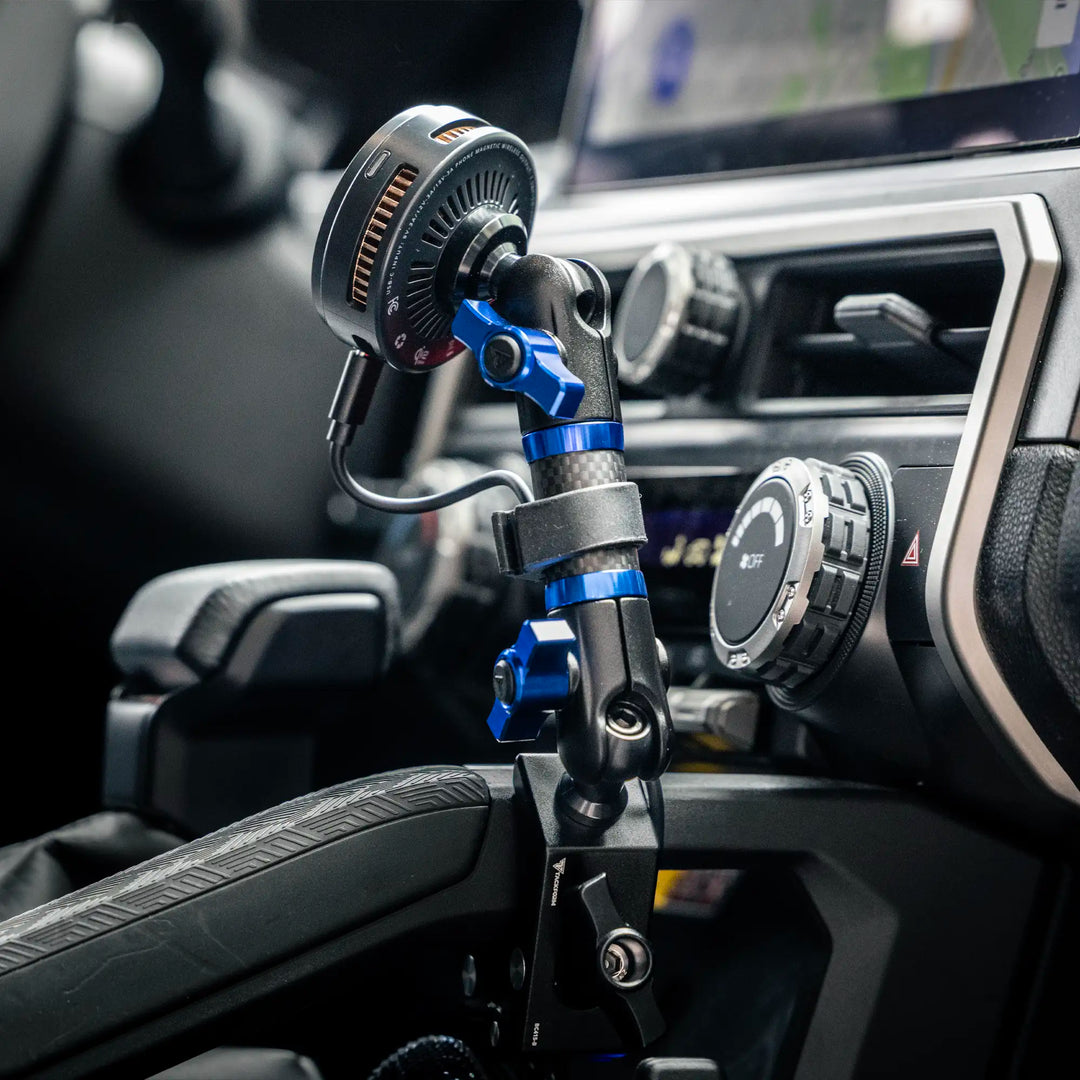 2024+ Toyota Tacoma & 2025+ Toyota 4Runner Passenger Side Grab Handle Mount with Universal Phone Cradle