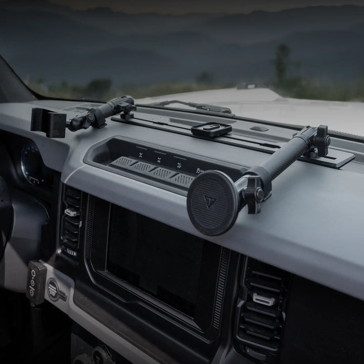 TRAXX™ - Slim Track Dash Bracket With 20LITE Phone Mount | 2021-2026 Ford Bronco & Bronco Raptor (Non-Sport)