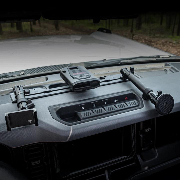 TRAXX™ - Slim Track Dash Bracket With 20LITE Phone Mount | 2021-2026 Ford Bronco & Bronco Raptor (Non-Sport)